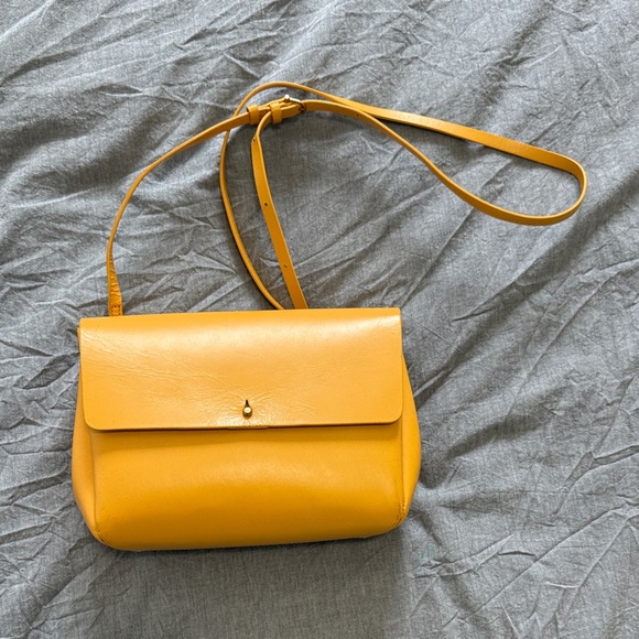 Auxiliary Handbags - Aritzia Mustard Yellow Crossbody Bag